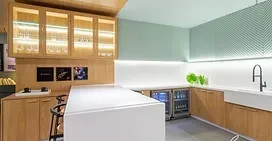 Interior with cabinetry from the Anima collection by Evviva