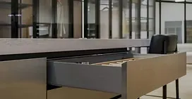 Interior with cabinetry from the Ino D.O.C. collection by Evviva